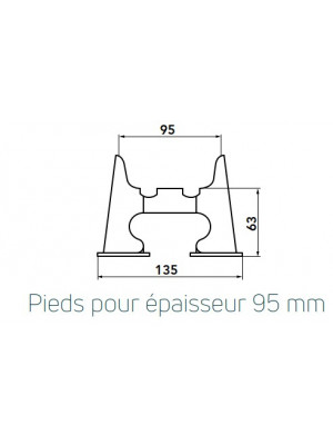 Pieds amovibles pour radiateur LAMELLA – FINIMETAL