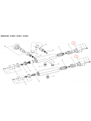 Poignée de température SINGULIER - JACOB DELAFON
