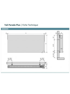 YALI PARADA PLINTHE - Radiateur électrique - FINIMETAL