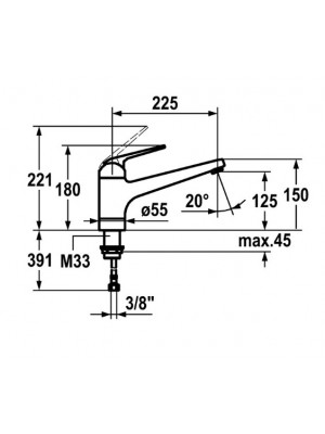 Mitigeur à levier - DOMO - KWC