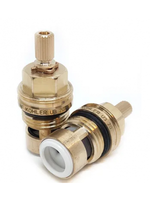 Paire de tete ceramique - Lavabo CHAMPAGNE PLUS BEC FIXE - JACOB DELAFON