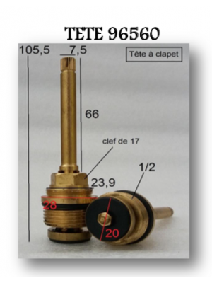 Tête à clapet 96560 - PAINI