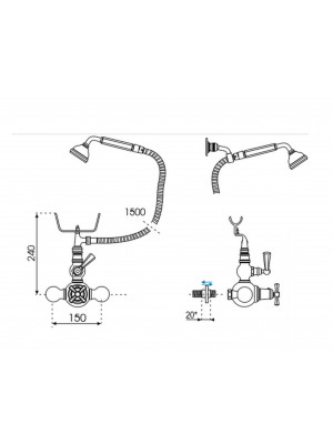 WESTMINSTER - Mitigeur Douche thermostatique  - MARGOT
