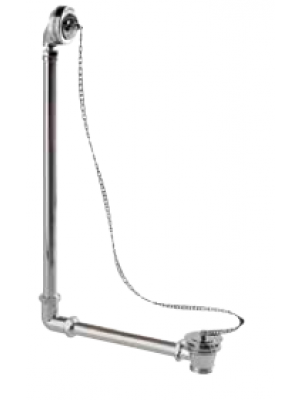 Trop-plein de baignoire apparent à chainette CLEARWATER