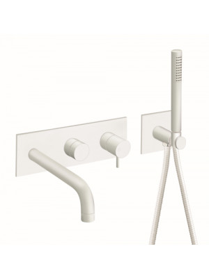 MITIGEUR BAIN-DOUCHE BLANC MAT 3 SORTIES TRIVERDE