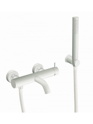 MITIGEUR BAIN-DOUCHE BLANC MAT TRIVERDE 