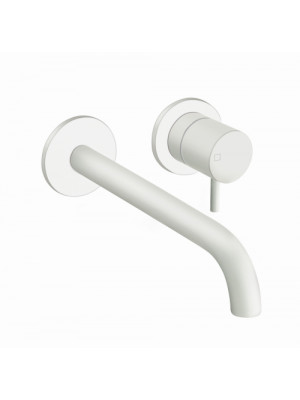 MITIGEUR BLANC MAT LAVABO MURAL 225 mm TRIVERDE 