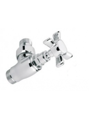 Robinet Manuel à croisillon simple réglage 90° MM  1/2" Chrome