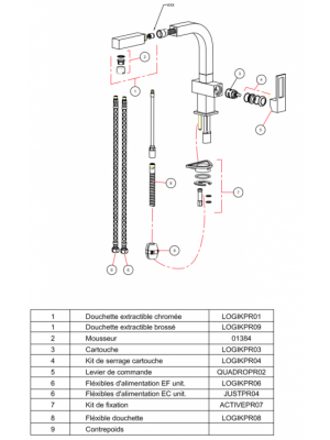 Piéces détachées LOGIK 064023 - FRANKE