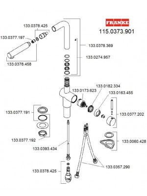 Piece detachee pour ACTIVE PLUS 115.0373.901 - FRANKE