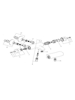Piece detachee pour STOMB + Bain E71070 - E71071 - JACOB DELAFON