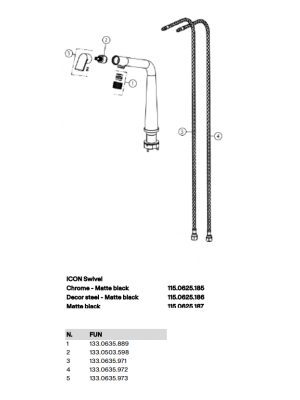 Pièces détachées pour ICON BEC - FRANKE