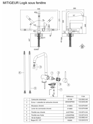 Piéces détachées LOGIK 702039 - FRANKE