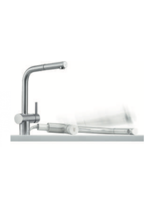 Mitigeur Inox escamotable à douchette monojet extractible ATLAS NEO - 444910-franke_escamotable