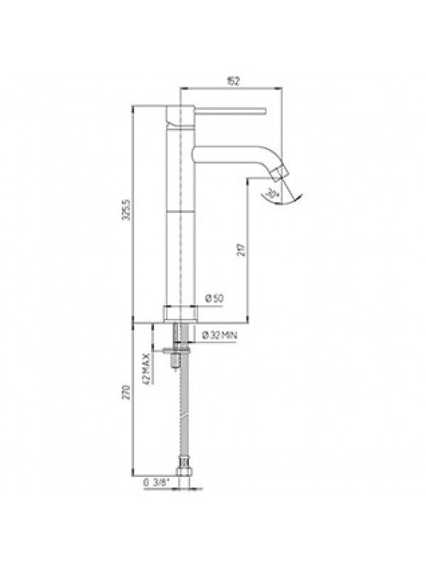 MITIGEUR COX GRIS ACIER Haut : 325 mm - PAINI - 78pq205_1_1