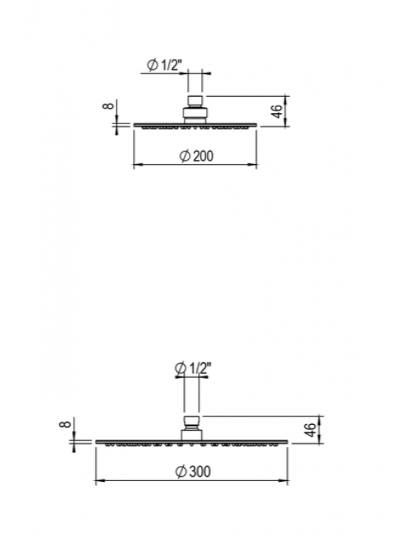Pomme de douche 200 ou 300MM - EQUINOX316 - HORUS - 81-945-1_pomee_douche_horus_equinox_81945_81925_sch_ma