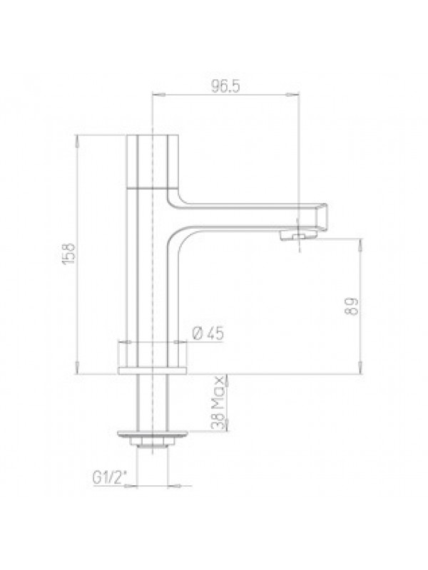 Robinet Lave-mains Eau Froide OVO - PAINI - 86204ab