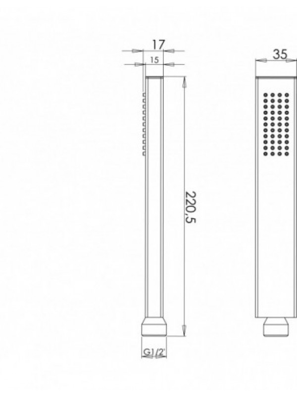 CARRÉ PACK ENCASTRÉ DOUCHE THERMOSTATIQUE 2 SORTIES - 906800-1_douchette-touareg-avec-systeme-anti-calcaire-largeur-de-la-source-d-aspersion-30-mm-laiton-massif-chrome