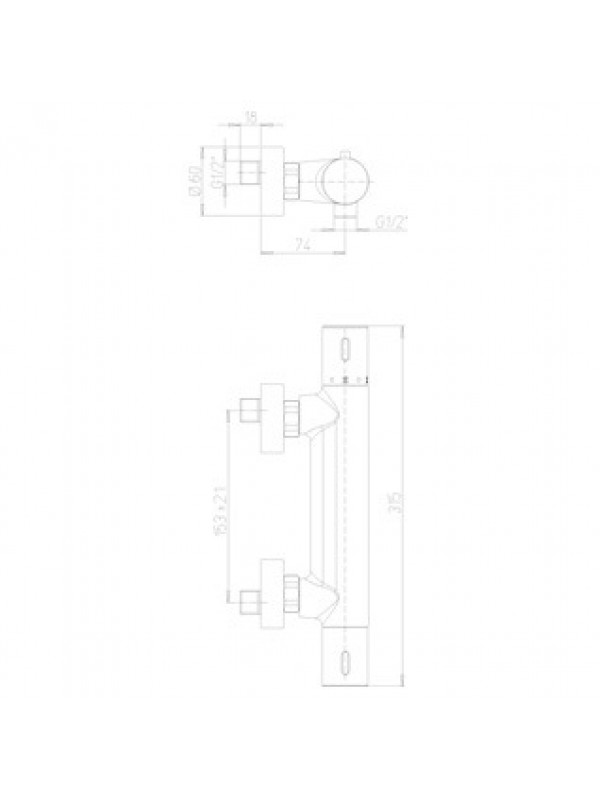 Thermostatique bain-douche mural LE MANS - PAINI - 90cr511thc3b_1