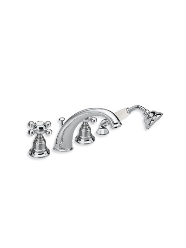 PARIGI  BAIN-DOUCHE 4 TROUS SUR PLAN CHROME - PG10451_3358_3