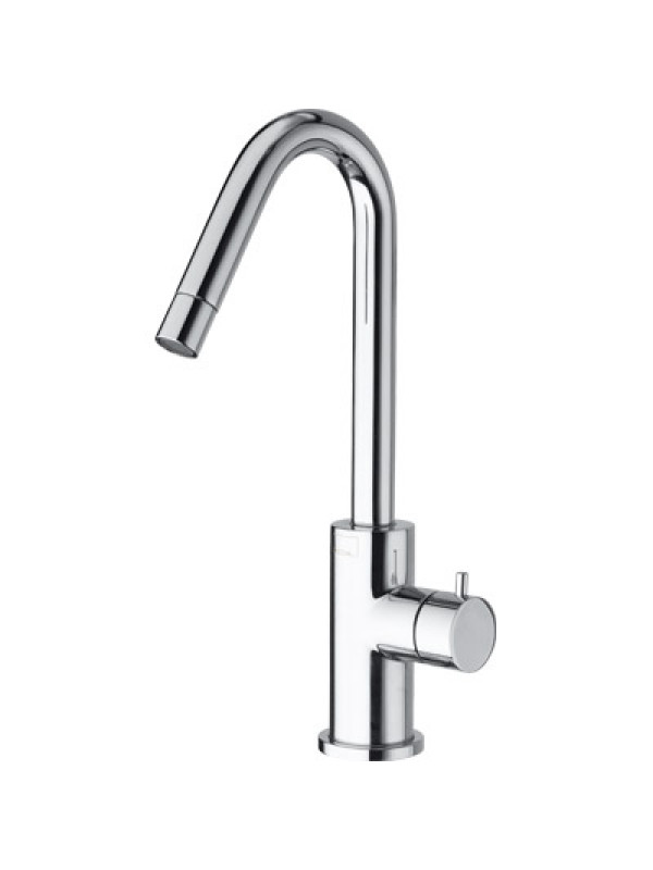 ROBINET LAVE MAINS TRIVERDE BEC HAUT MONOFLUIDE CHROME - PI23051_3312_1