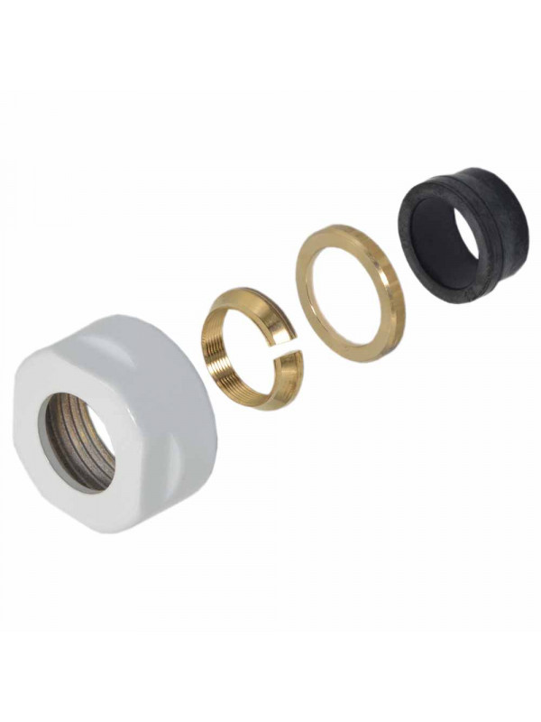 Kit Vanne Corner pour Radiateur et Sèche Serviettes - POLETTI - a331_poletti_adptateur_cuivre_blanc_2_1