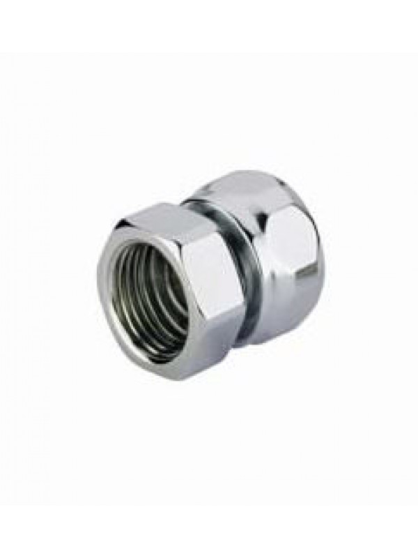 Adaptateur pour tube Fer Finition Chrome ( Vendu par 2 ) - a343