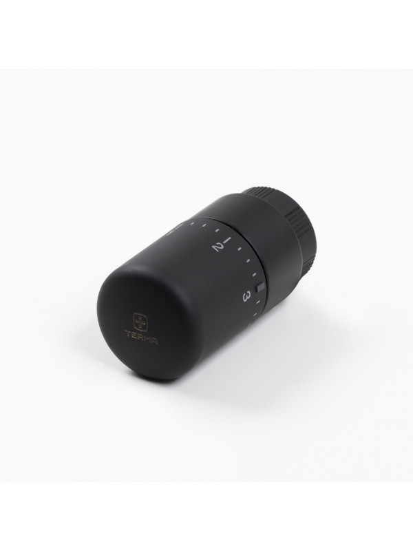 TOUTES LES Têtes thermostatiques - a40900-9005-noir_mat_te_te_thermostatique_poletti
