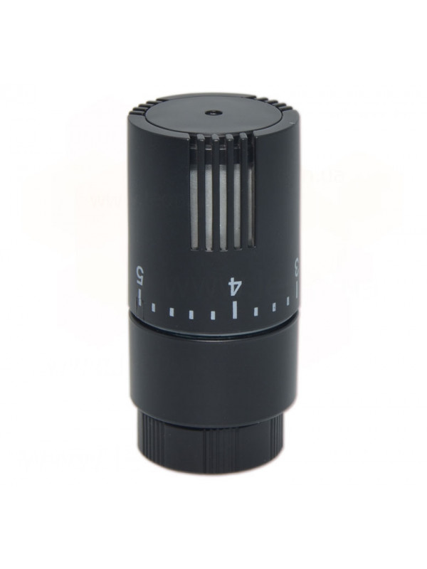 Kit Vanne Corner pour Radiateur et Sèche Serviettes - POLETTI - a498_tete_thermostatique_noir_poletti_2_1