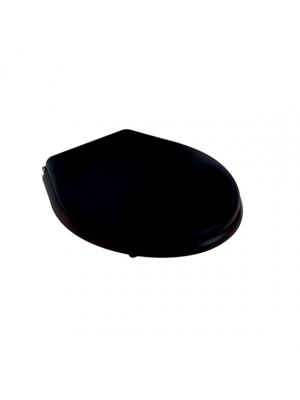 Abattant pour cuvette - JULIA-VICTORIA - HORUS - abattant_composite_noir_collection_julia_75-717_1