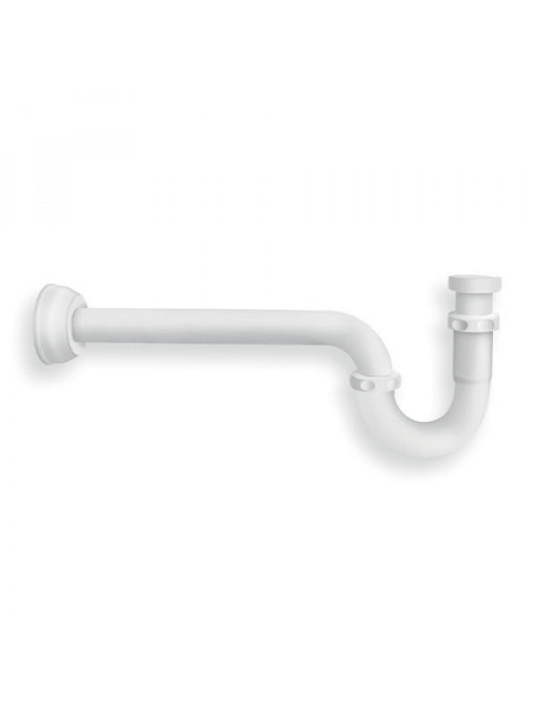 SIPHON LAVABO LAITON RETRO BLANC MAT - ac20124