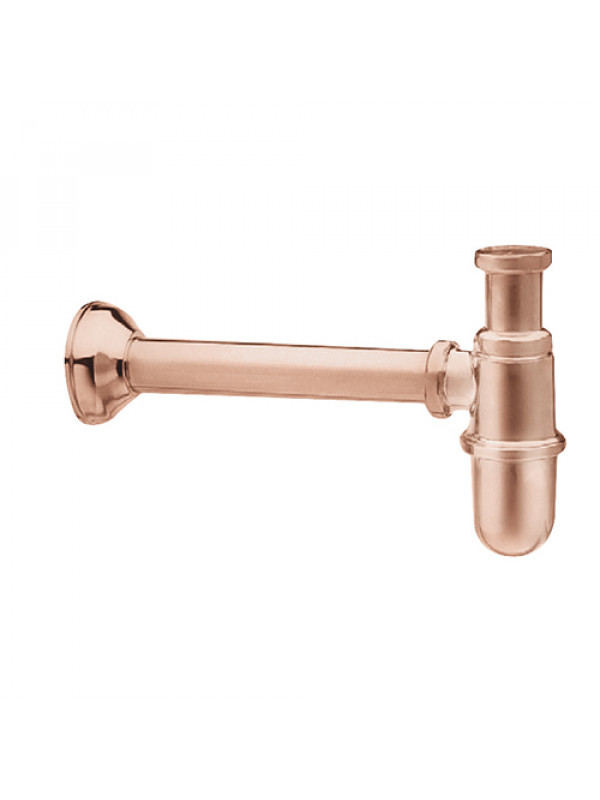 SIPHON LAVABO LAITON RETRO OR ROSÉ BROSSÉ - ac36634p