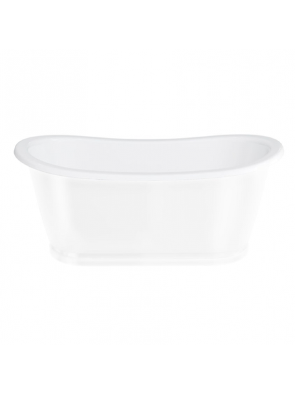 Baignoire Ilot BALTHAZAR A DOUBLE EXTREMITE  1675 MM - baignoire_balthazar_avec_exte_rieur_avec_tablier_blanc_burlington_1
