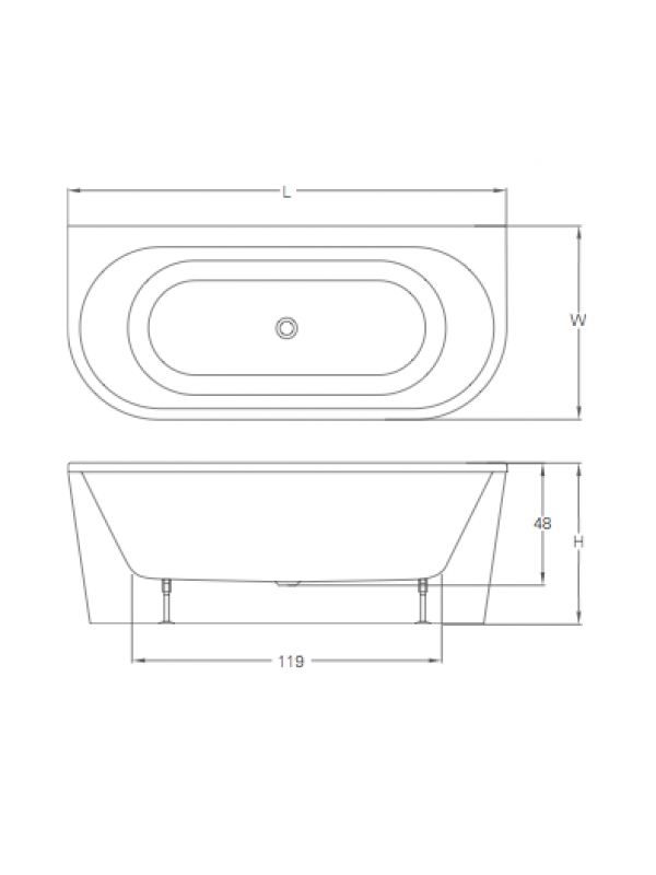 Baignoire Îlot SATURN CLEARGREEN - baignoire_cleargreen_saturn_avec_tablier