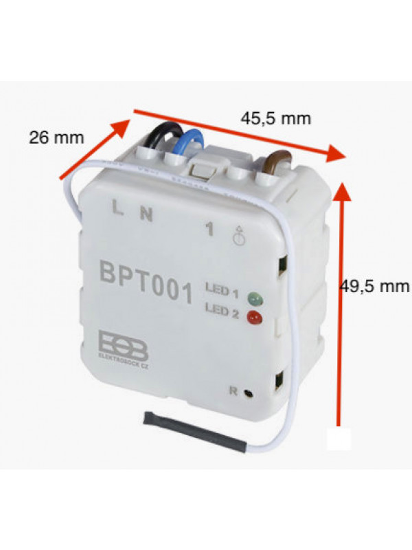 Kit Thermostat sans fil mural ou encastré - bpt001-dimention_1_6