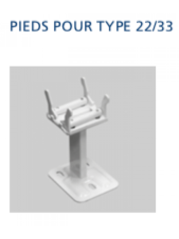 Pieds pour radiateur Brugman Vertical et horizontal - brugman_pied_type22_type33
