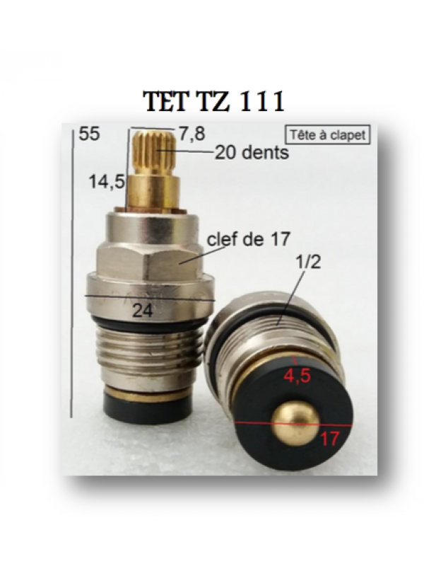 Paire de Têtes à clapet TET TZ111 - PAINI - capture_d_cran_2018-02-27_10.43.36
