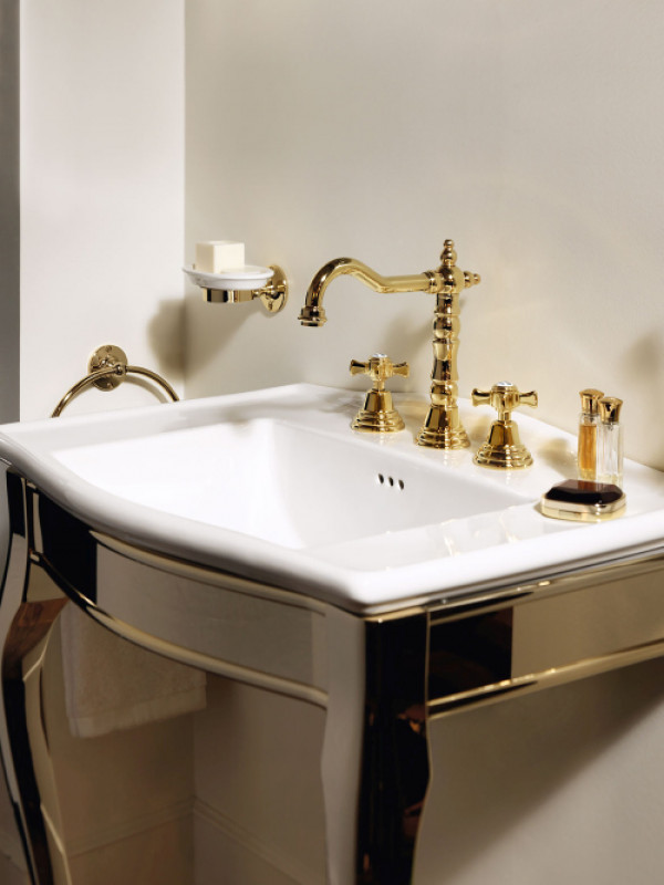 MELANGEUR 3 TROUS  CHAMBORD DORÉ CH11252 - ch11252_amb-dore_-_me_langeur_lavabo_chambord_3_trous_ondyna_1