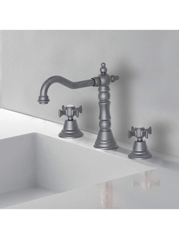 MELANGEUR 3 TROUS LAVABO CHAMBORD RETRO - ch11277_amb_me_tal_brosse___me_langeur_lavabo_chambord_3_trous_ondyna