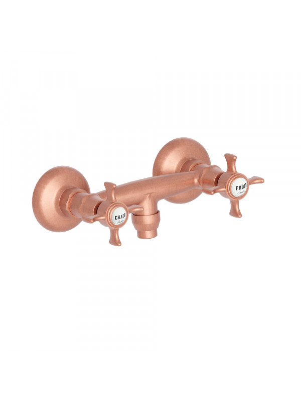 ROBINET MELANGEUR DOUCHE MURAL CHAMBORD ONDYNA CH122 - ch12234p_melangeur_douche_chambord_or_rose__brosse__pvd_ondyna
