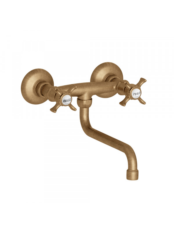 MELANGEUR EVIER CHAMBORD VIEUX BRONZE CH12492 - ch12492me_langeur_chambord_vieux_bronze_ondyna