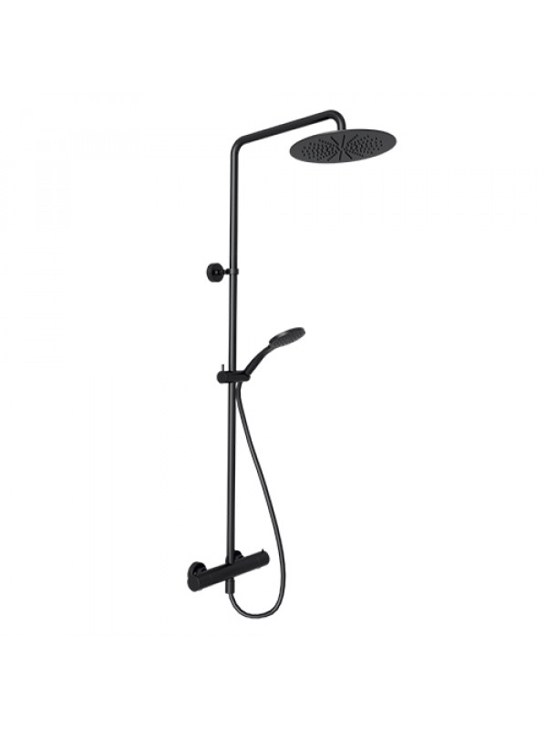 COLONNE DOUCHE THERMOSTATIQUE THETA COLORS NOIR MAT - colonne_douche_thermostatique_theta_colors_blackmat_noir_mattv44813_ondyna