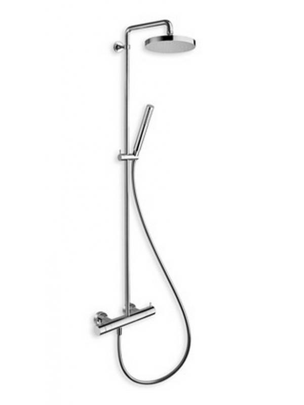 COLONNE DOUCHE CHROMÉ THERMOSTATIQUE COMPLETE TRIVERDE - colonne_douche_triverde_thermostatique_complete_tv48651