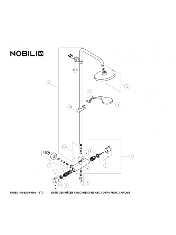 Corps complet - Colonne de douche - NOBILIS - corps_complet_colonne_douche_nobilis