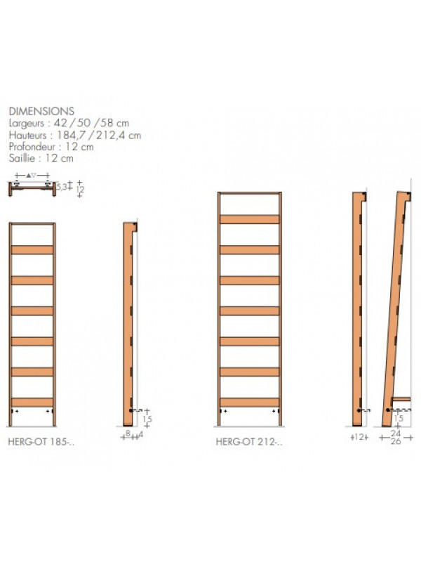 Sèche Serviette HERG OT - BREM - cote_radiateur_echelle_herg_ot_brem