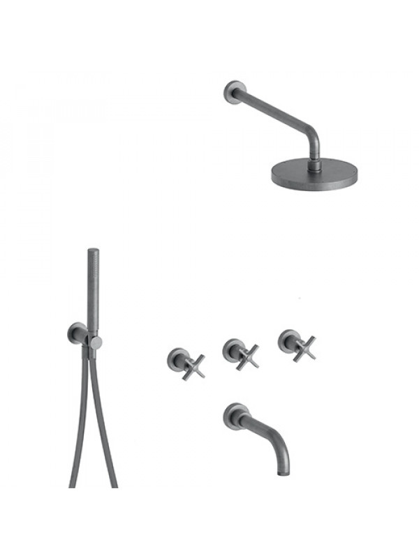 BAIN DOUCHE ENCASTRÉ MÉTAL BROSSÉ CROSS ROAD - cr11377_me_tal_brosse__me_langeur_bain_douche_encastre_e_ondyna_cr113_2