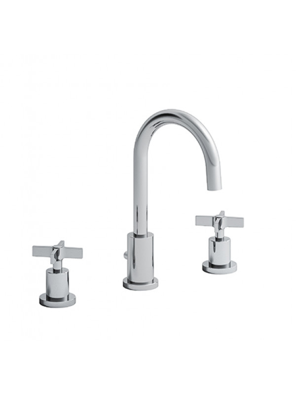 MELANGEUR LAVABO CROSS ROAD 3 TROUS - cr20551_me_langeur_chrome_3_trous_ondyna_chrome_cross_road