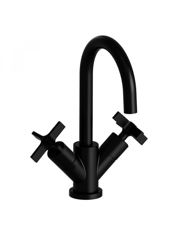 MELANGEUR LAVABO CROSS ROAD 3 TROUS - cr22613_noir_mat_cross_road_me_langeur_lavabo_ondyna