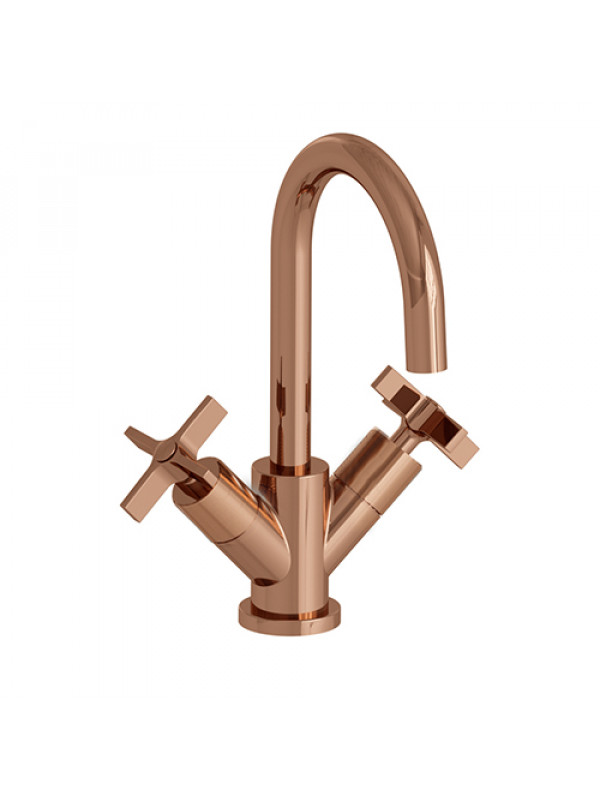 MELANGEUR LAVABO CROSS ROAD 3 TROUS - cr22646p_or_rose___cross_road_me_langeur_lavabo_ondyna