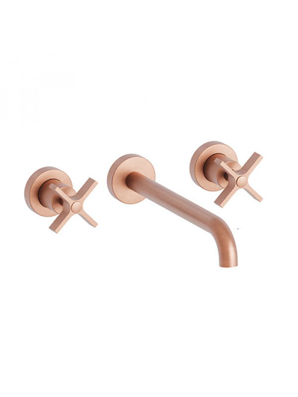 MELANGEUR CROSS ROAD 180 mm OR ROSÉ BROSSÉ - cr24234p_me_langeur_chrome_3_trous_ondyna_or_rose__brosse__cross_road_1_4
